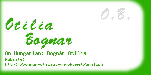 otilia bognar business card